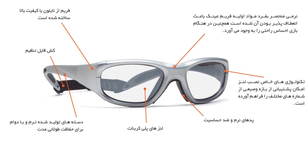 93 n - فروش عمده انواع عینک طبی ورزشی در ایران